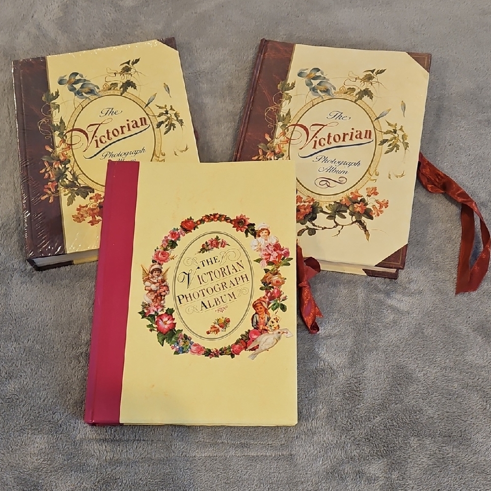 Set Of 3 Victorian Photograph Albums